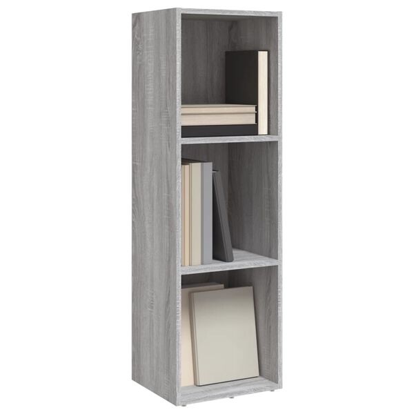 vidaXL Book Cabinet Grey sonoma Engineered wood Tall Book Cabinet