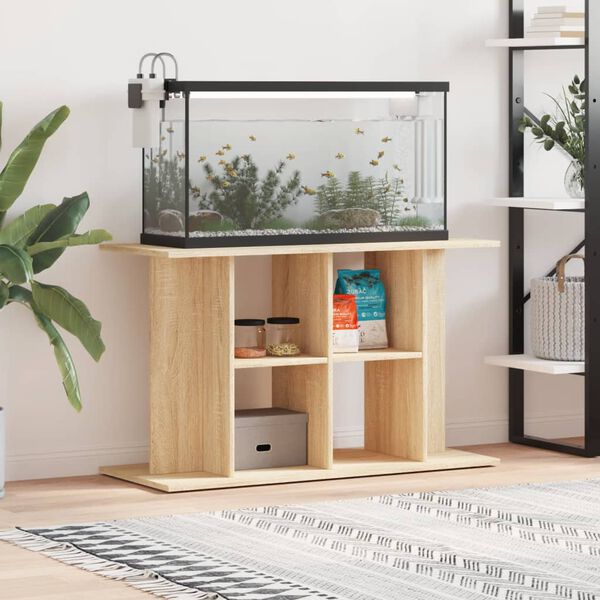 vidaXL Aquarium Stand Sonoma Oak Engineered Wood
