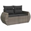 vidaXL Garden Sofa Set Gray, Dark Gray