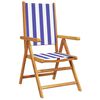 vidaXL Garden Chair Set of 6 Blue and White