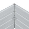 vidaXL Garden Raised Bed Silver Galvanized Steel Large Garden Raised Bed