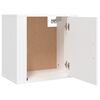 vidaXL Wall-mounted Bedside Cabinet White Engineered wood