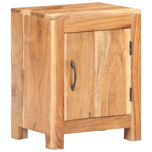 vidaXL Bedside Cabinet Natural Wood Solid Acacia Wood Small