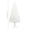 vidaXL Christmas Tree White Polyethylene Medium Decorative Inlays