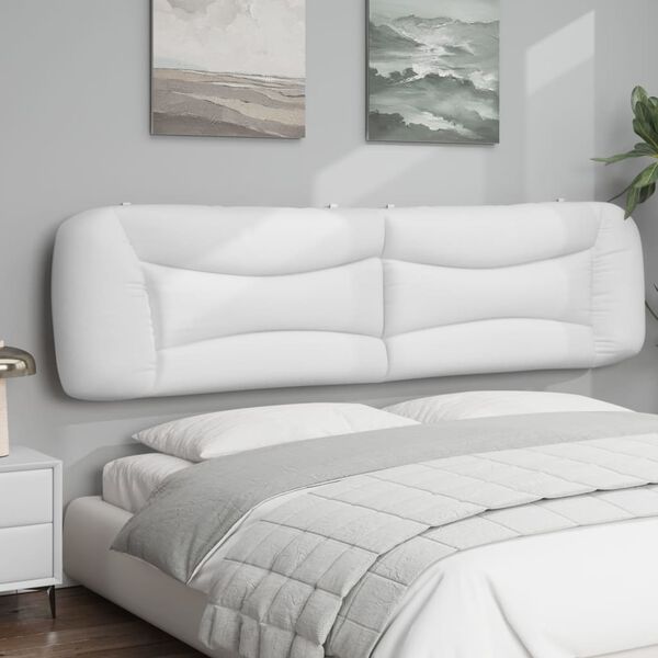 vidaXL Headboard Cushion White