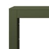 vidaXL Firewood Rack Green 39.4x15.7x39.4" Steel