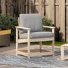 vidaXL Garden Chair Natural Wood Solid Pine Wood Standard Garden Chair