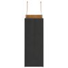 vidaXL Paper Bags 250 pcs with Handles Black 21x11x28 cm