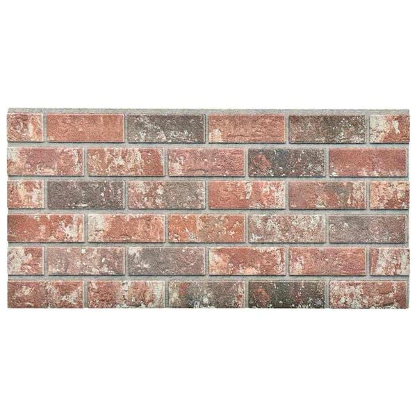 vidaXL 3D Wall Panels with Dark Brown & Gray Brick Design 10 pcs EPS
