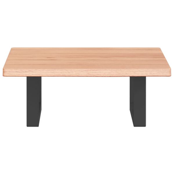 vidaXL Basin Shelf Wall Mounted Steel and Solid Wood Oak