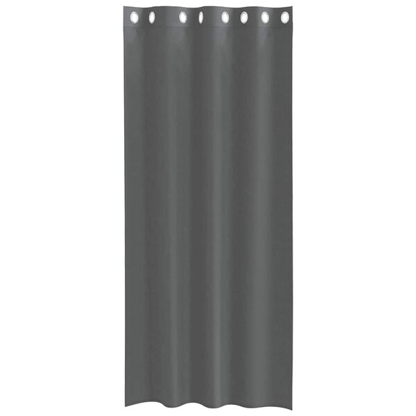 vidaXL Voile Curtains with Grommets 2 pcs Dark Grey 55.1x88.6"