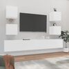 vidaXL TV Cabinet Set Set of 6 White Engineered Wood Various Sizes
