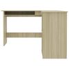 vidaXL Corner Desk Sonoma oak Engineered wood Medium Sliding Components