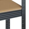 vidaXL 5-Layer Storage Shelves 4 pcs Anthracite Steel&Engineered Wood