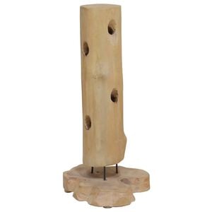 vidaXL Wine Rack for 8 Bottles 15.7"x11.8"x31.5" Solid Teak Wood