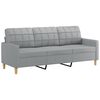 vidaXL Sofa Set Light gray