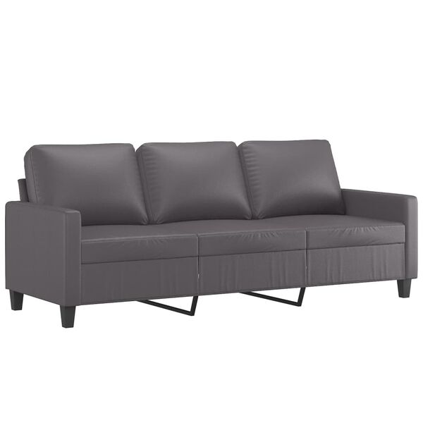 vidaXL 3-seater Sofa Gray