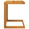vidaXL C Table Natural Wood Solid Acacia wood Small Durable C Table