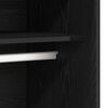 vidaXL Wardrobe Black oak 31.50 x 19.69 x 78.74 in Engineered Wood