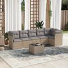 vidaXL Garden Sofa Set Beige, Light Grey