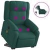 vidaXL Electric Stand Up Massage Recliner Chair Dark Green