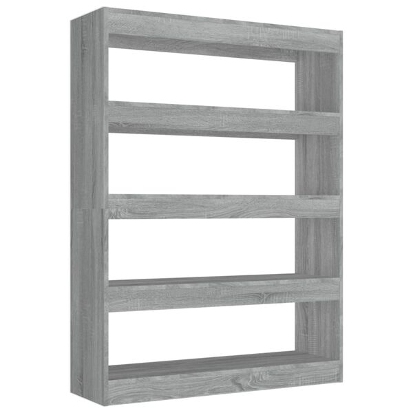 vidaXL Book Cabinet Grey sonoma Engineered wood Medium Book Cabinet