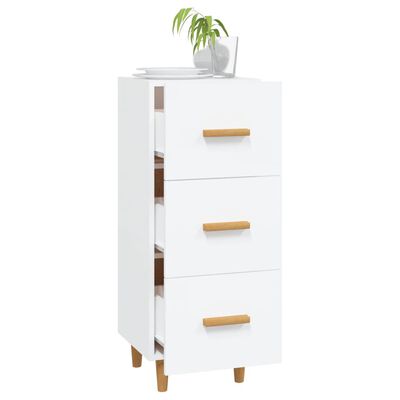 vidaXL Sideboard White 13.6"x13.4"x35.4" Engineered Wood