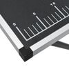 vidaXL Pasting Table Black MDF, Aluminum, Steel