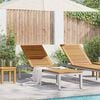 vidaXL Sun lounger Reclining Gray 200 x 55 x 35cm Solid Acacia wood