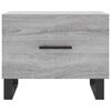vidaXL Coffee Table Set of 2 Grey sonoma Engineered wood, Iron N/A