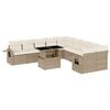 vidaXL Garden Sofa Set Beige