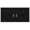 vidaXL Wall Cabinet Set of 2 Black Solid pine wood, engineered wood