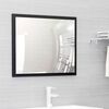 vidaXL Bathroom Furniture Set Black, White Engineered Wood, Ceramic Medium