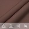 vidaXL Sunshade Sail Oxford Fabric Square 6.6x6.6' Brown