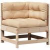 vidaXL 6 Piece Patio Lounge Set with Cushions Solid Wood Pine
