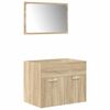 vidaXL Bathroom Furniture Set Sonoma oak Engineered wood