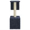 vidaXL Scratching Post Dark Grey Engineered Wood, Plush, Sisal Medium
