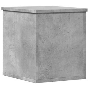 vidaXL Storage Box Concrete Grey Engineered Wood Compact Storage Box