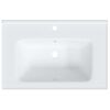 vidaXL Bathroom Sink White 28.0x18.9x7.7" Rectangular Ceramic