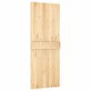 vidaXL Sliding Door with Hardware Set 33.5x82.7" Solid Wood Pine
