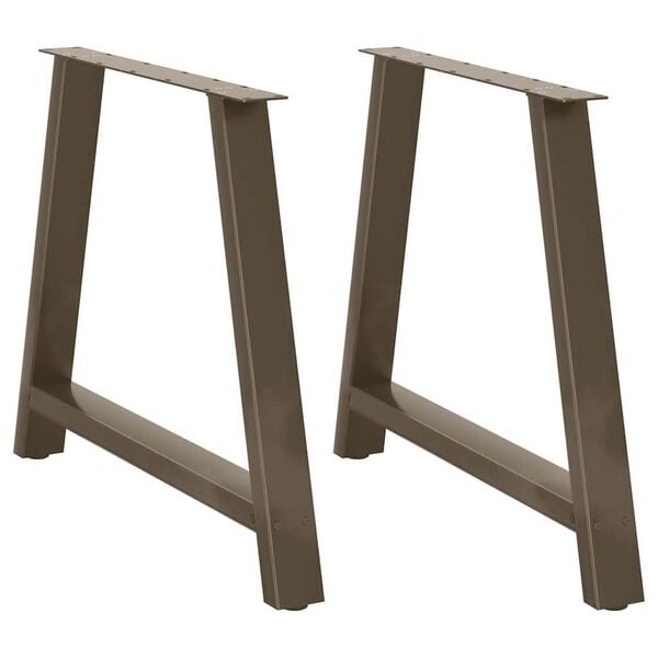 vidaXL Dining Table Legs A-Shaped 2 pcs 39.4x(28.3-28.7)" Steel
