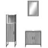 vidaXL Bathroom Furniture Set Gray sonoma