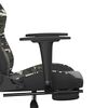 vidaXL Gaming Chair Black and camouflage Faux leather, metal, plywood