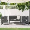 vidaXL Garden Lounge Set Gray Solid Pine Wood Medium Modular