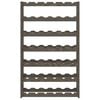 vidaXL Wine Rack for 42 Bottles Grey Solid Wood Pine