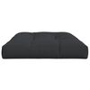 vidaXL Pallet Cushion Black Fabric (100% polyester) Large