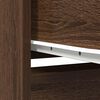 vidaXL Highboard Brown Oak Engineered Wood Tall Highboard Rectangular
