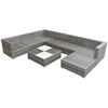 vidaXL Garden Furniture Set Grey