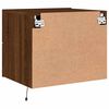 vidaXL Wall-mounted Bedside Cabinet Set of 2 Brown Oak Engineered wood