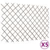 vidaXL Willow Trellis Fences 5 pcs 70.9"x47.2"